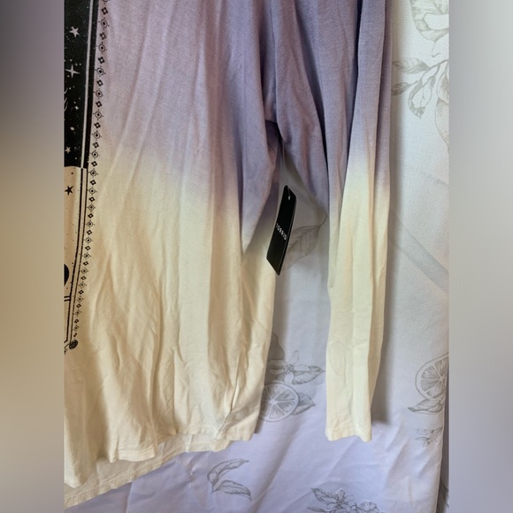 torrid Lavender Ombre Hooded Graphic Long Sleeve Tee - Picture 6 of 8